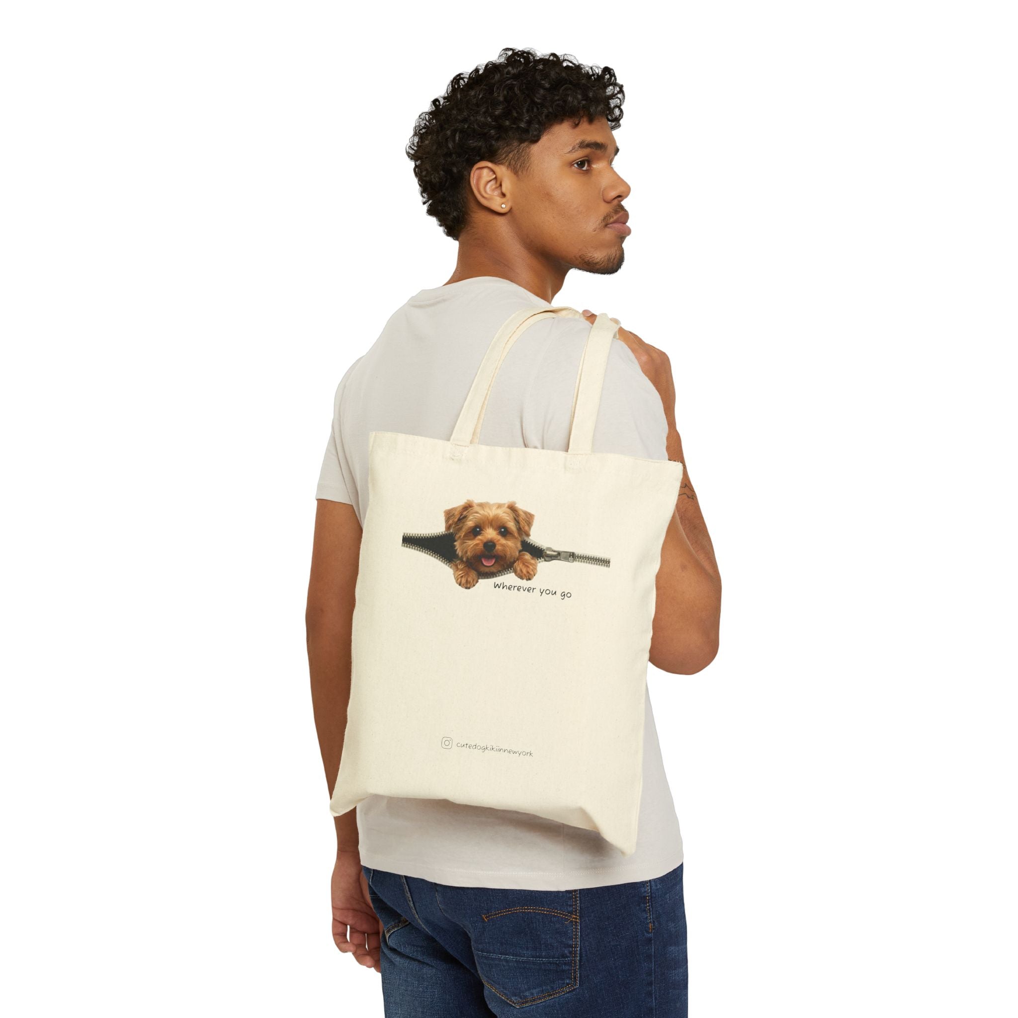 Canvas Tote Bag — Dog Lover Grocery & Everyday Tote