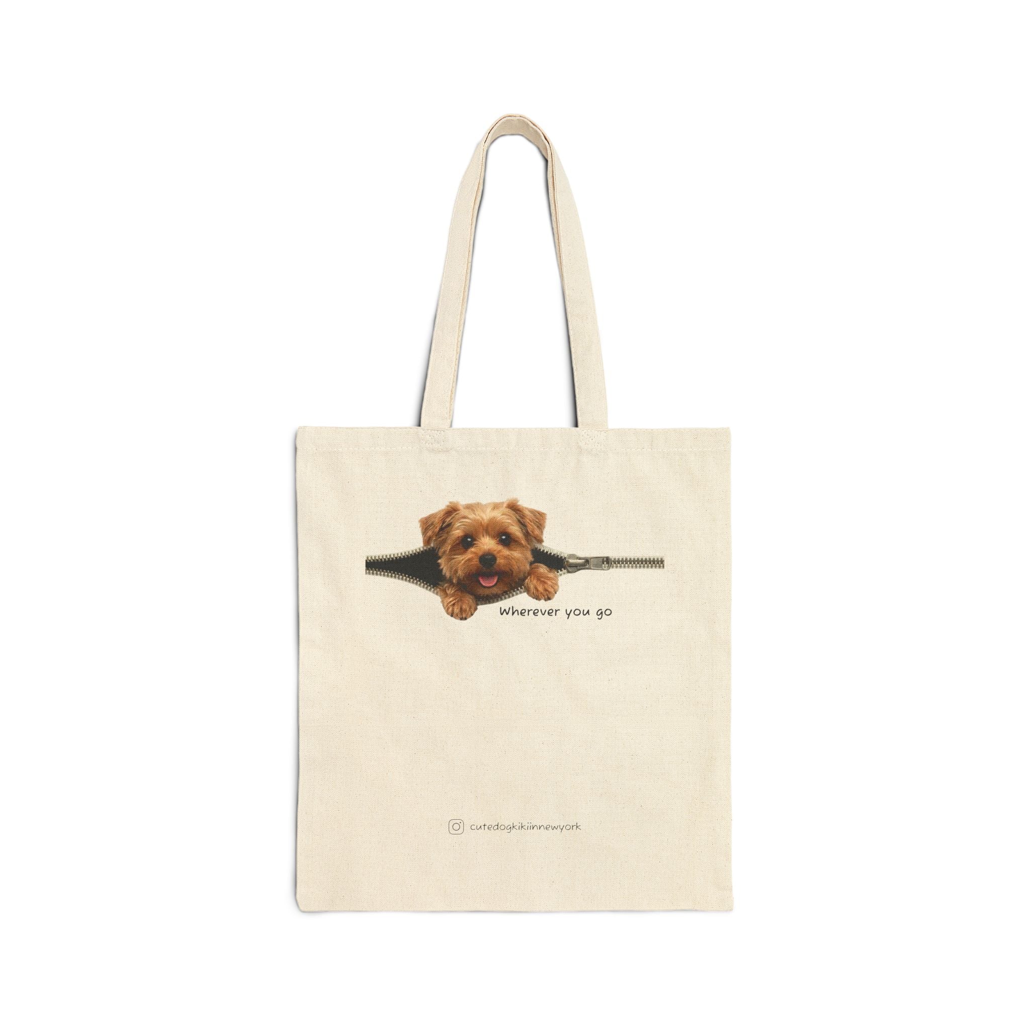 Canvas Tote Bag — Dog Lover Grocery & Everyday Tote