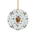 Christmas Yorkie Ceramic Ornament – Merry Christmas Holiday Tree Decoration