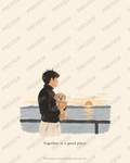 Watermarked custom artwork-only layout example; final artwork has no watermark.